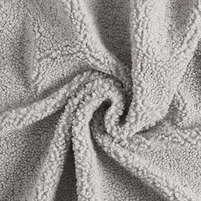 tessuto da tappezzeria pelliccia sintetica Teddy – grigio chiaro, 