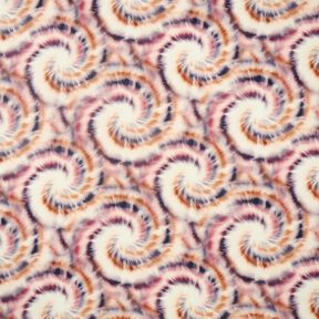Spirali batik in tessuto di viscosa – crema/marrone, 