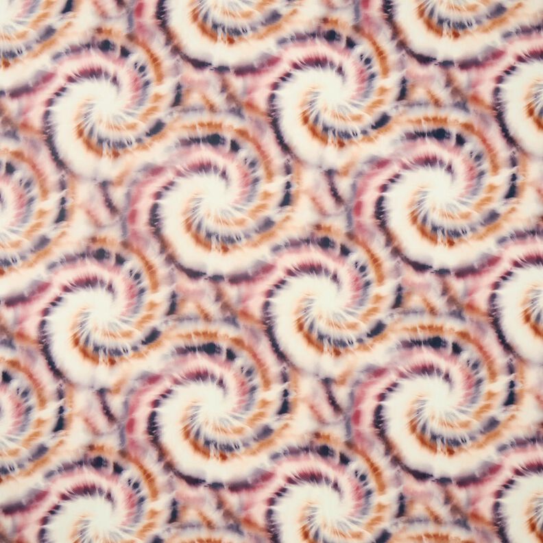 Spirali batik in tessuto di viscosa – crema/marrone,  image number 1