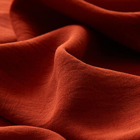 Tessuto per camicette semplice e increspato in tinta unita – terracotta, 