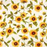 tessuto arredo tessuto canvas girasoli – naturale/giallo sole,  thumbnail number 1