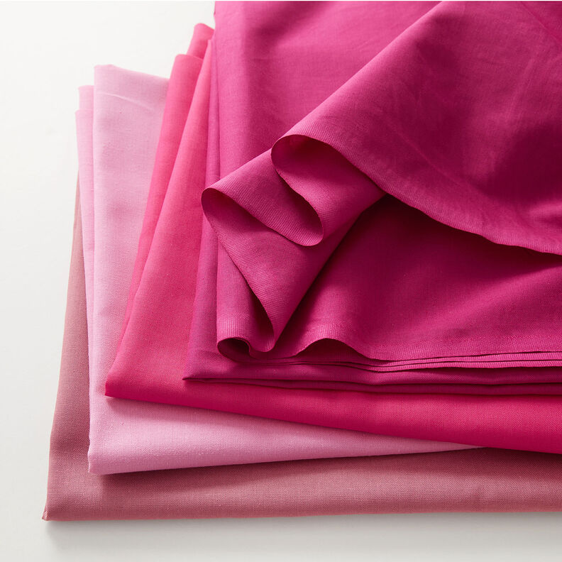 tessuto in cotone cretonne tinta unita – rosa,  image number 4