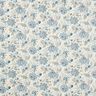 popeline di cotone Delicati fiori paisley – crema/azzurro baby,  thumbnail number 1