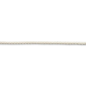 Cordoncino in cotone [Ø 3 mm] – bianco lana, 
