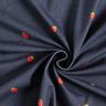 jersey di cotone Fragole con aspetto jeans stampa digitale – grigio blu/rosso fuoco,  thumbnail number 3