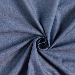 chambray di cotone, effetto jeans – blu marino, 