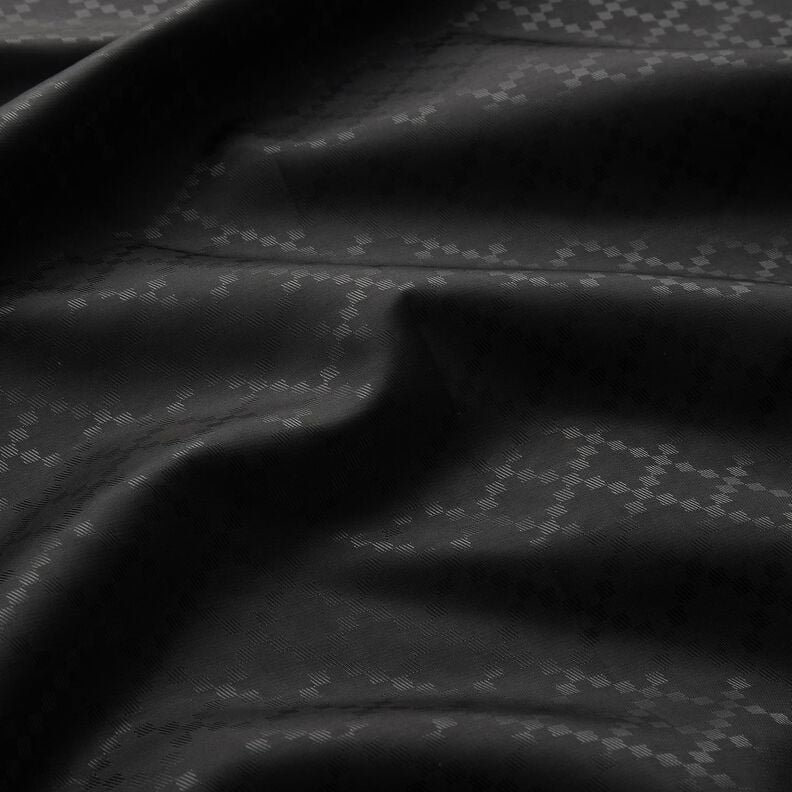 tessuto per fodere Jacquard Rombi – nero,  image number 2