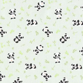 tessuto in cotone cretonne panda coccolone – verde, 