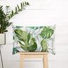 tessuto arredo tessuto canvas grandi foglie di monstera – bianco/verde erba,  thumbnail number 7