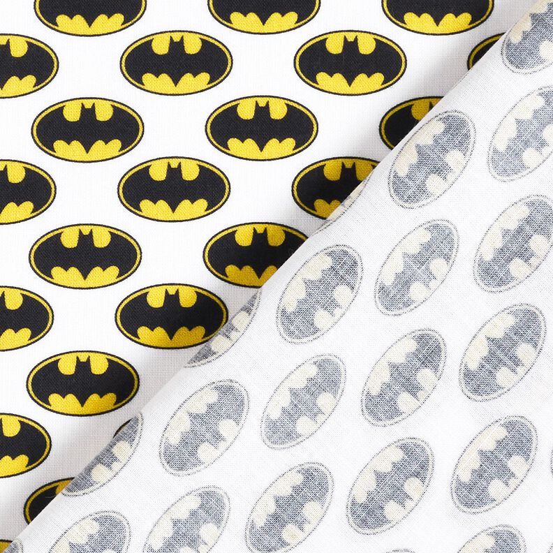 popeline di cotone Logo Batman Tessuto oggetto di licenza | DC Comics – bianco,  image number 4