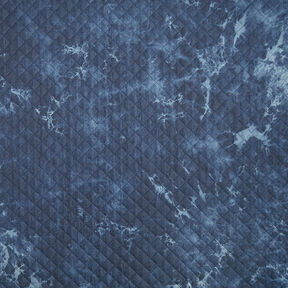 Tessuto Chambray trapuntato batik – colore blu jeans, 