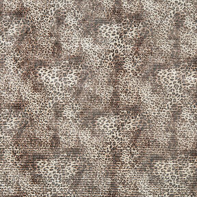 Raso plissettato con stampa leopardata – beige chiaro, 