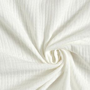 GOTS Mussola di cotone a tre strati – bianco lana, 