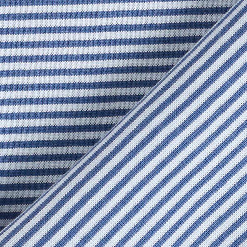 tessuto tubolare per polsini, righe sottili – colore blu jeans/azzurro,  image number 4