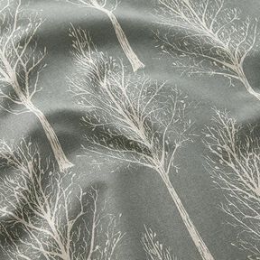 tessuto arredo mezzo panama Sagoma di albero – canna palustre/naturale, 