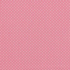 popeline di cotone piccoli pois – rosa/bianco, 