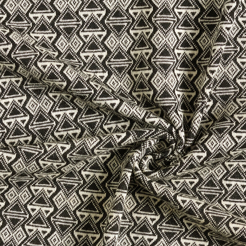 Triangoli jacquard lavorati a maglia – nero/bianco,  image number 3