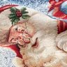 taglio di tessuto gobelin scambio dei regali a Natale, lurex – blu/verde,  thumbnail number 2