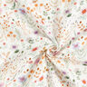 mussolina / tessuto doppio increspato Prato fiorito multicolore stampa digitale – bianco lana,  thumbnail number 3