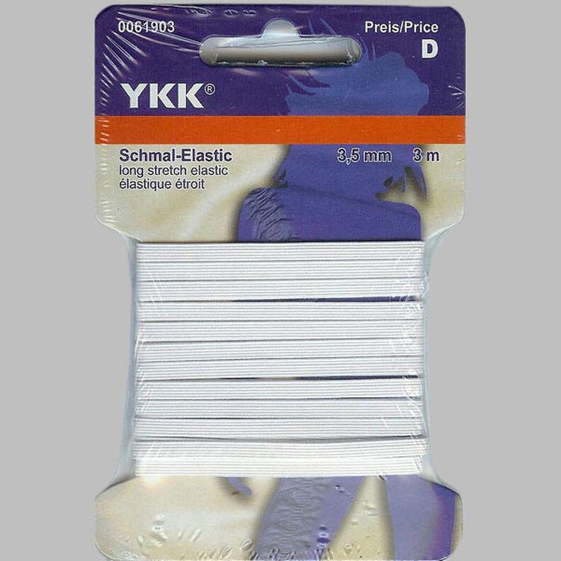 Elastico sottile [3m] – bianco | YKK,  image number 1