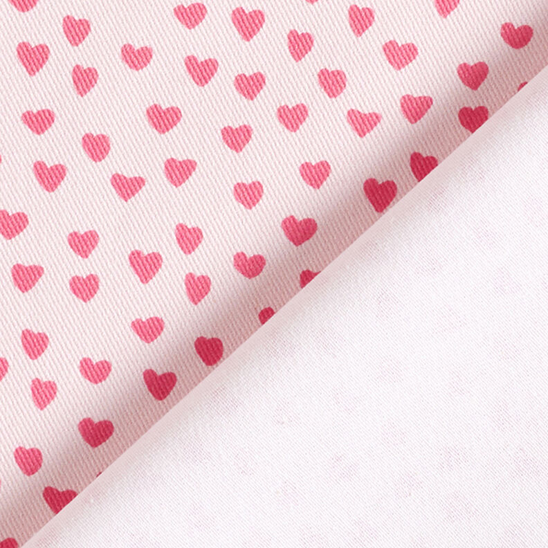 tessuto arredo spinato in cotone, mini cuori – rosa chiaro,  image number 4