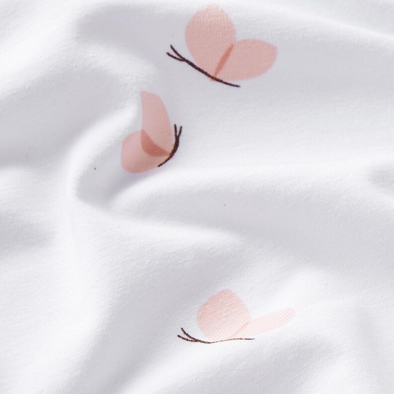 jersey di cotone Delicata farfalla – bianco,  image number 2