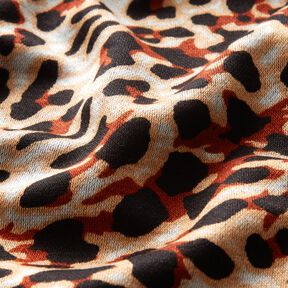 jersey di viscosa Stampa leopardata piccola – terracotta/albicocca, 