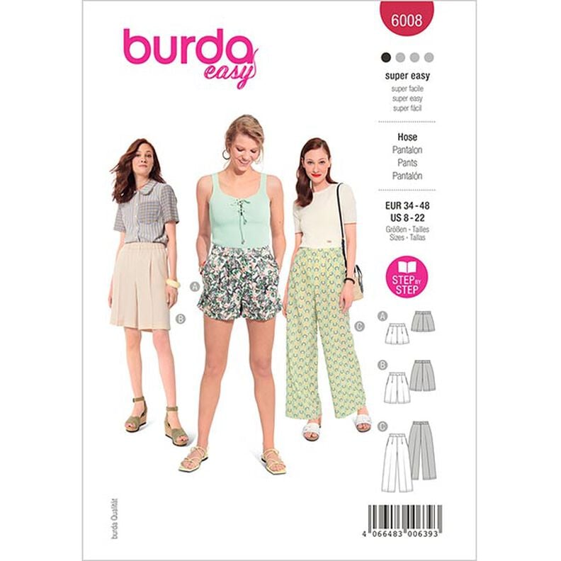 shorts, Burda 6008 | 34 - 48,  image number 1