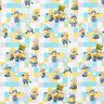 popeline di cotone Minions Tessuto oggetto di licenza | Universal Studios – bianco/turchese chiaro,  thumbnail number 1