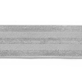 nastro elastico a righe [40 mm] – grigio chiaro/argento, 