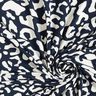 jersey di viscosa Macchie di leopardo astratte – blu notte/bianco,  thumbnail number 3