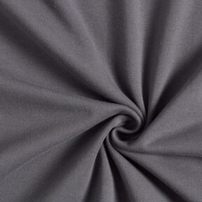 GOTS tessuto per bordi e polsini in cotone | Tula – grigio scuro, 