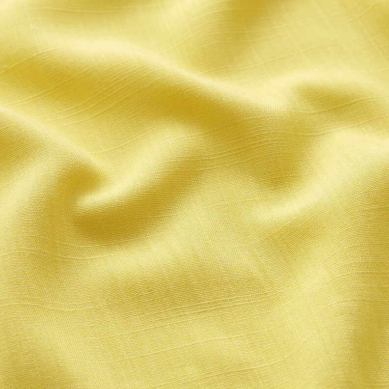 Tessuto in viscosa con aspetto lino – giallo chiaro,  image number 2