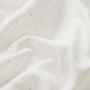 tessuto per tende a vetro Punti fini 300 cm – bianco lana, 