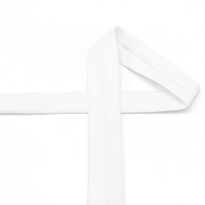 Nastro in sbieco jersey di cotone [20 mm] – bianco, 