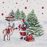 taglio di tessuto gobelin Babbo Natale, lurex – bianco lana,  thumbnail number 1