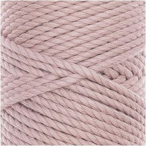 Creative Cotton Cord Skinny filato per macramè [3mm] | Rico Design - rosa anticato, 