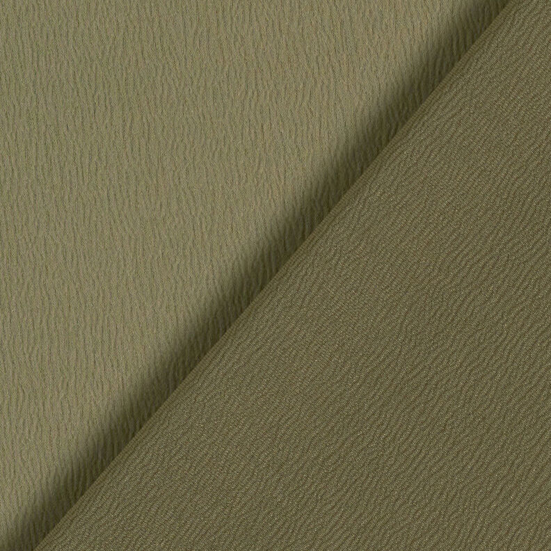 Crepe satin in tinta unita – verde oliva,  image number 3