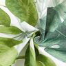 tessuto arredo tessuto canvas grandi foglie di monstera – bianco/verde erba,  thumbnail number 3