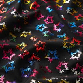 softshell Stelle glitterate – nero/mix di colori, 