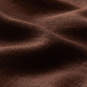 Tessuto di lino misto Ramie medio – marrone scuro, 