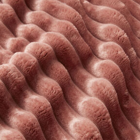 tessuto da tappezzeria Strisce di pelliccia – rosa anticato, 