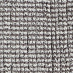 Pelliccia sintetica effetto maglia grossa – grigio, 
