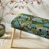 tessuto arredo Jacquard Foglie della giungla – nero/verde,  thumbnail number 6