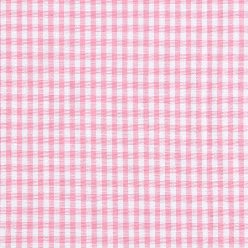 tessuto in cotone Quadro vichy 0,5 cm – rosa/bianco,  image number 1