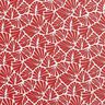 cotone rivestito Mini foglie astratte – rosso scuro/bianco,  thumbnail number 1