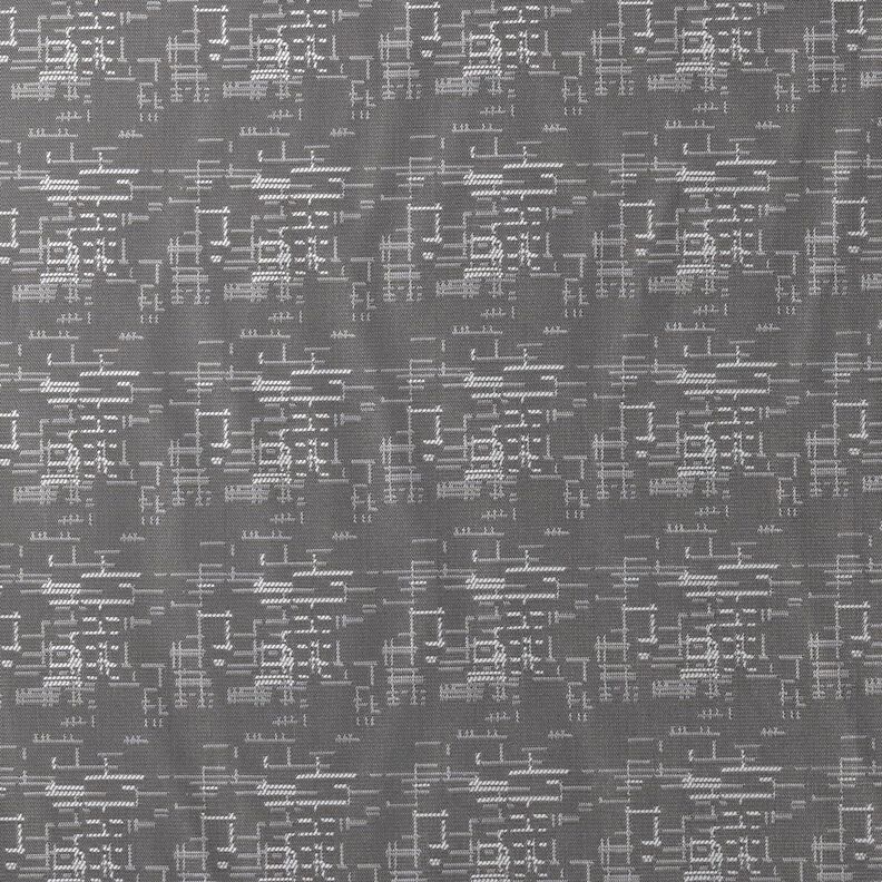 tessuto per fodere Jacquard Motivo a griglia – grigio,  image number 1