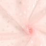 Tessuto a rete soft con cuori in lamina – rosa chiaro,  thumbnail number 4