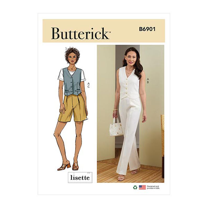 gilet / pantaloni / pantaloncini | Butterick 6901 | 42-50,  image number 1