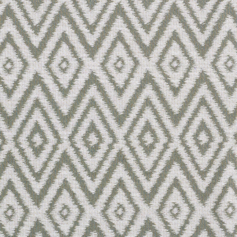 Tessuto jacquard da esterni stile etnico – verde oliva,  image number 1